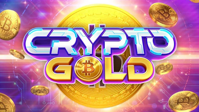 "Crypto Gold PG Soft Slot - A slot game filled with crypto-themed wilds, free spins, and multipliers for big wins."