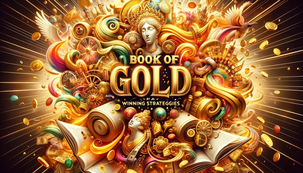 Reels of the Book of Gold slot game by JILI with ancient Egyptian symbols